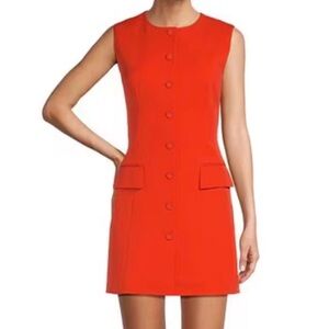 NWT Antonio Melani Gianna Citrus Orange Sheath Dress Size 6
